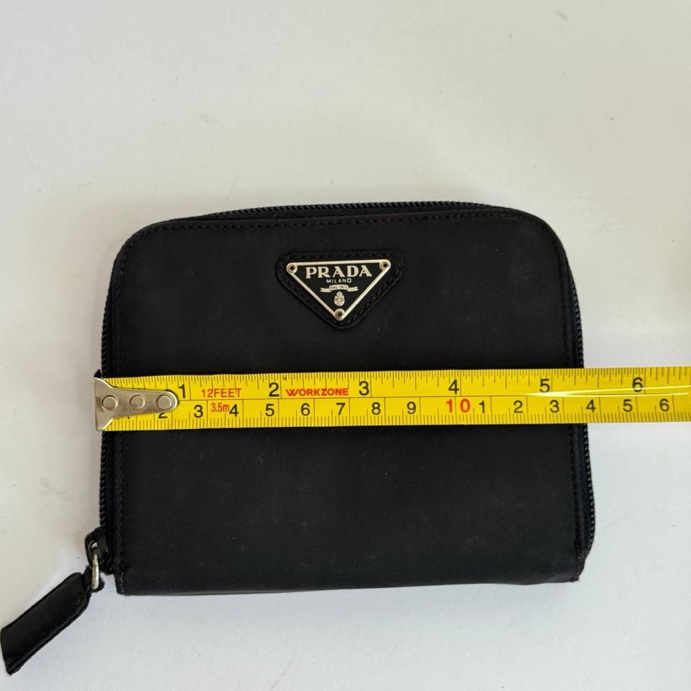 Prada Nylon Black Zip Around Wallet - Picture 6 of 12